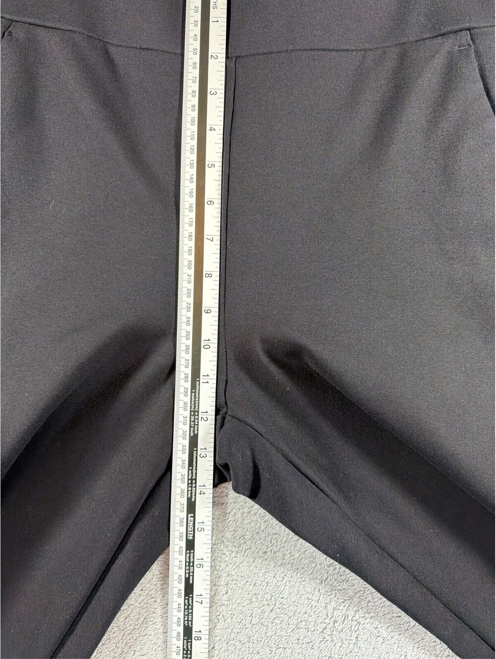 LOFT Women's Black Pull-On Pants Size Large Stretch Ponte Ankle Trousers - Picture 7 of 15